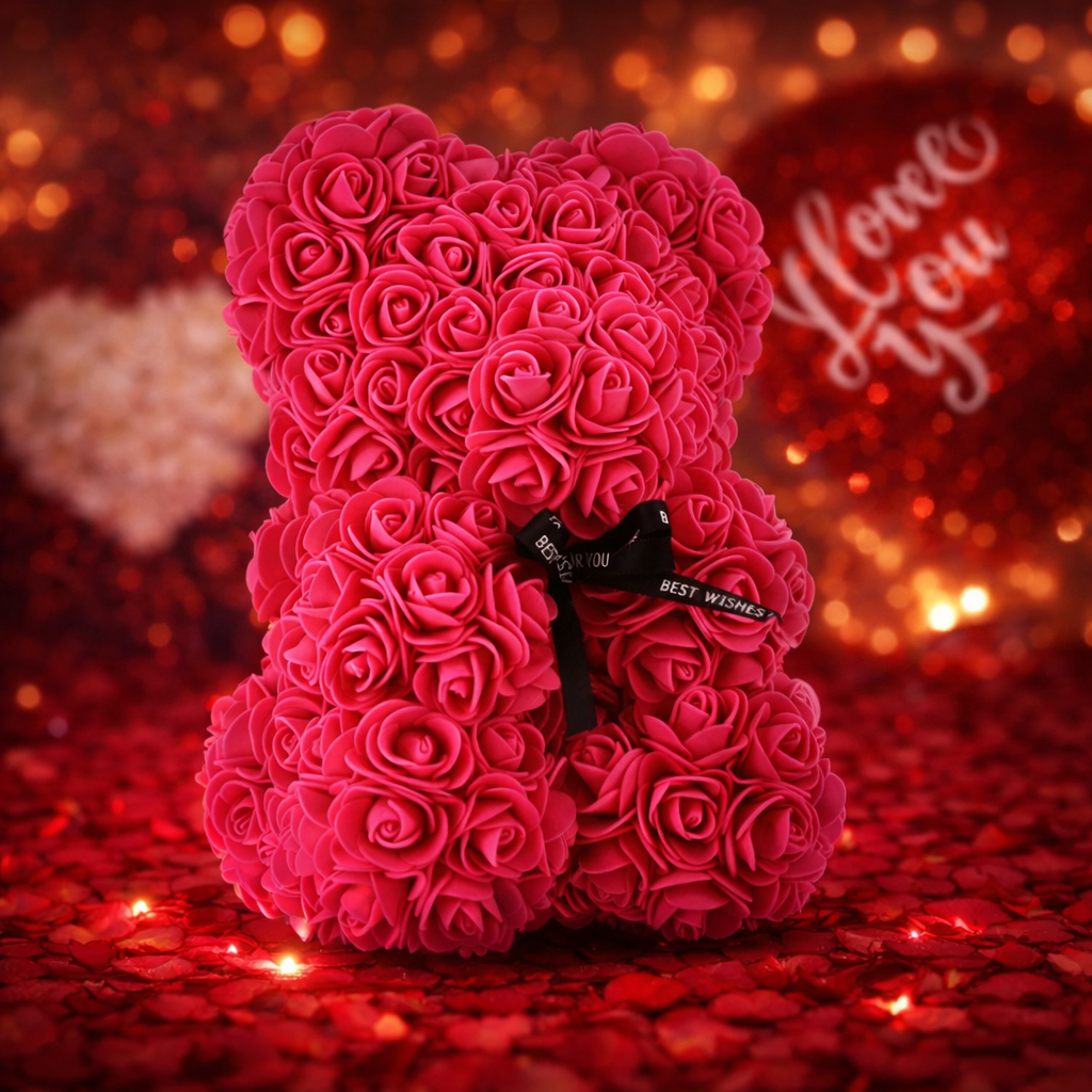 SweetRose – Różany Miś Pełen Uczuć